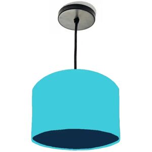 Brayden Studio 20cm x 15cm H Cotton Drum Lamp Shade blue 15.0 H x 20.0 W x 20.0 D cm