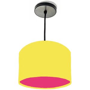 Brayden Studio 20cm x 15cm H Cotton Drum Lamp Shade gray/yellow 15.0 H x 20.0 W x 20.0 D cm