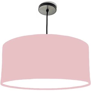 Brayden Studio 40cm x 20cm H Cotton Drum Lamp Shade pink/white 20.0 H x 40.0 W x 40.0 D cm