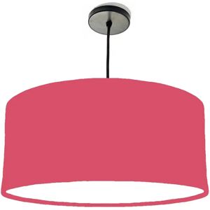 Brayden Studio 40cm x 20cm H Cotton Drum Lamp Shade pink/white 20.0 H x 40.0 W x 40.0 D cm