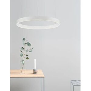 Fairmont Park Fincher 1-Light Single Drum LED Pendant white 5.5 H x 60.0 W x 60.0 D cm