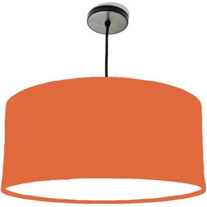 Brayden Studio 40cm x 20cm H Cotton Drum Lamp Shade orange/white 20.0 H x 40.0 W x 40.0 D cm