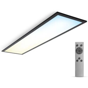 Ebern Designs Dakisha 1-Light 100cm LED Flush Mount black/white 6.5 H x 25.0 W x 100.0 D cm