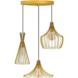 Corrigan Studio Gallego 3 - Light Geometric Pendant yellow 40.0 H x 110.0 W x 100.0 D cm