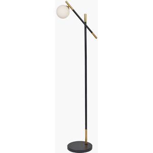 Fairmont Park Cherrelle 144Cm Black/Golden Reading Floor Lamp Black;Golden 144cm H X 25cm W X 47cm D