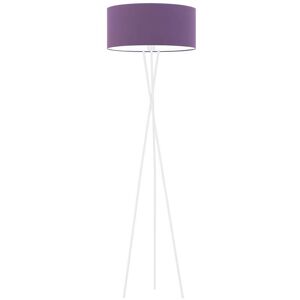 17 Stories Arless 160cm Tripod Floor Lamp White/Violet 160cm H X 40cm W X 40cm D