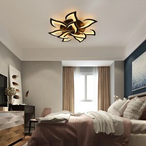 Ivy Bronx 10-Light Dimmable Led Modern Ceiling Lamp With Remote Control Black 12cm H X 82cm W X 82cm D