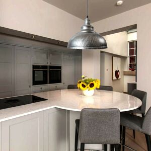 Mercury Kucharski 1 - Light Single Dome Pendant Brushed Silver/Brushed Silver 118.5cm H X 29cm W X 29cm D