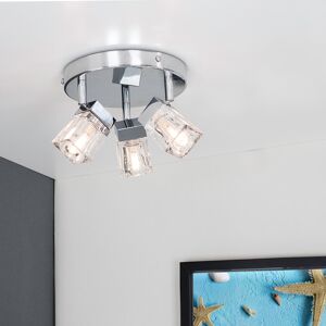 Fairmont Park Eshleman 3-Light Ceiling Spotlight Polished Chrome 12.5cm H X 27.5cm W X 27.5cm D