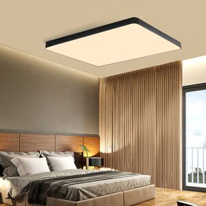 Metro 1 - Light Square/Rectangle LED Chandelier Black 5cm H X 60cm W X 40cm D