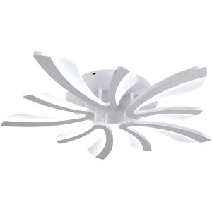 Ivy Bronx Dimmable Chandelier Modern Ceiling Light With Remote Control Semi Flush Mount Acrylic LED Ceiling Lamp For Living Room Bedroom Dining Room Hallway (Wh White