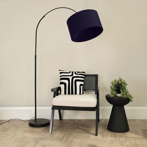 17 Stories Rinnah 180cm Traditional Floor Lamp Navy Blue 180cm H X 45cm W X 105cm D
