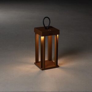 Konstsmide Cannes Cordless Table/Floor Lamp - USB Rechargeable, Dimmable LED, Sleek Design Rust 42cm H X 15cm W X 15cm D