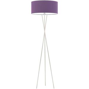 17 Stories Arless 160cm Tripod Floor Lamp Violet/Silver 160cm H X 40cm W X 40cm D