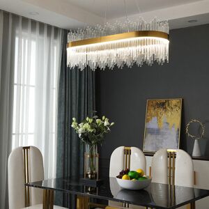 Canora Grey Led Chandelier Ceiling Light Modern Crystal Light Shades For Livingroom, Bedroom 25cm H x 100cm W x 25cm D