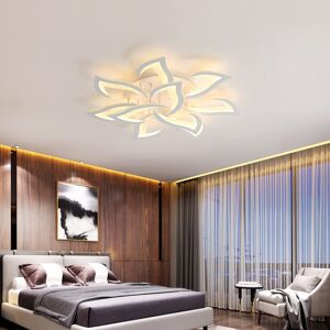 Ivy Bronx 10-Light Dimmable Led Modern Ceiling Lamp With Remote Control White 12cm H X 82cm W X 82cm D