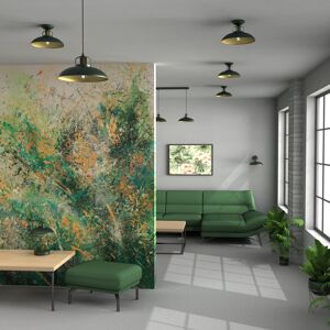 Fairmont Park Felix 1 - Light Dome Pendant Green/Gold 90cm H X 30cm W X 30cm D