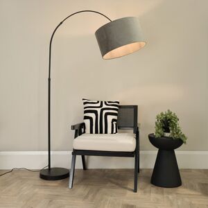 17 Stories Rinnah 180cm Traditional Floor Lamp Grey 180cm H X 45cm W X 105cm D