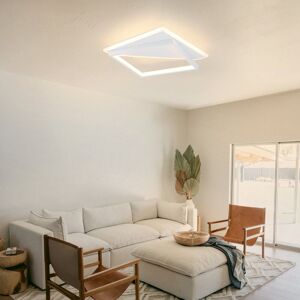 Metro LED ceiling light living room-dimmable with remote control White 48cm H x 48cm W x 6cm D