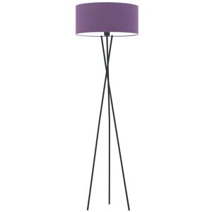 17 Stories Arless 160cm Tripod Floor Lamp Black/Violet 160cm H X 40cm W X 40cm D