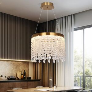 Blue Elephant Ebrahim Crystal LED Chandelier Gold 30cm H X 39.9cm W X 39.9cm D