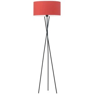 17 Stories Arless 160cm Tripod Floor Lamp Black/Red 160cm H X 40cm W X 40cm D