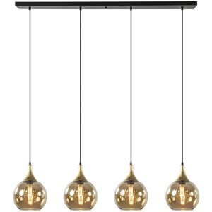 Corrigan Studio Callisto Black/gold 4-light Pendant Gold;Matte Black 115cm W Corrigan Studio Callisto Black/gold 4-light Pendant Gold;Matte Black 115cm W