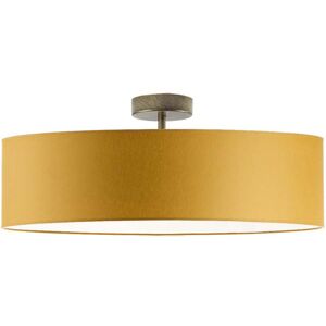 17 Stories Audriona 1-Light Semi Flush Mount Mustard/Antique Gold 30cm H x 50cm W x 50cm D 17 Stories Audriona 1-Light Semi Flush Mount Mustard/Antique Gold 30cm H x 50cm W x 50cm D