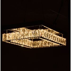 Fairmont Park Crystal LED Flush Mount Stainless Steel 9.5cm H X 41cm W X 31cm D Fairmont Park Crystal LED Flush Mount Stainless Steel 9.5cm H X 41cm W X 31cm D