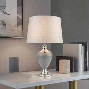 Mercer41 Bostrom 57Cm Classic Table Lamp Grey Chrome/Grey Chrome 58cm H X 36cm W X 36cm D Mercer41 Bostrom 57Cm Classic Table Lamp Grey Chrome/Grey Chrome 58cm H X 36cm W X 36cm D