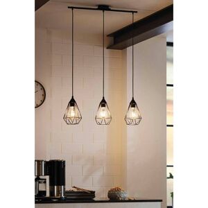 Borough Wharf Bethania 3 - Light Kitchen Island Pendant Matte Black 110cm H X 79cm W X 17.5cm D Borough Wharf Bethania 3 - Light Kitchen Island Pendant Matte Black 110cm H X 79cm W X 17.5cm D