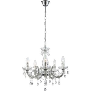 Fairmont Park Lincoln 5 -Light Candle Style Chandelier Clear 41cm H X 46cm W X 46cm D Fairmont Park Lincoln 5 -Light Candle Style Chandelier Clear 41cm H X 46cm W X 46cm D