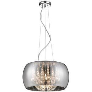 Mercer41 Danton 6-Light Unique Chandelier Chrome 21cm H X 46cm W X 46cm D Mercer41 Danton 6-Light Unique Chandelier Chrome 21cm H X 46cm W X 46cm D