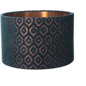 Mercer41 Handmade Luxury 30cm Velvet Drum Lamp Shade Teal 50.8cm H X 76.2cm W X 76.2cm D Mercer41 Handmade Luxury 30cm Velvet Drum Lamp Shade Teal 50.8cm H X 76.2cm W X 76.2cm D