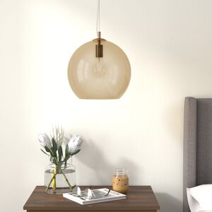 Mercury Esman 1 - Light Single Globe Pendant Antique Brass/Amber 41.8cm H X 35cm W X 35cm D Mercury Esman 1 - Light Single Globe Pendant Antique Brass/Amber 41.8cm H X 35cm W X 35cm D