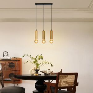 Fairmont Park 3 - Light Gold Cylinder Pendant Gold 139cm H X 46cm W X 4cm D Fairmont Park 3 - Light Gold Cylinder Pendant Gold 139cm H X 46cm W X 4cm D