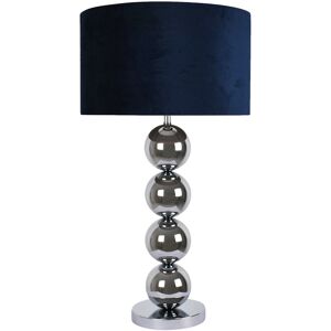 Canora Grey Bevers 65.5Cm Table Lamp Chrome/Navy 63.5cm H X 35cm W X 35cm D Canora Grey Bevers 65.5Cm Table Lamp Chrome/Navy 63.5cm H X 35cm W X 35cm D