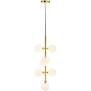 Fairmont Park Luisana 7-Light Cluster Modern Linear Pendant Golden 111cm H X 27cm W X 27cm D Fairmont Park Luisana 7-Light Cluster Modern Linear Pendant Golden 111cm H X 27cm W X 27cm D