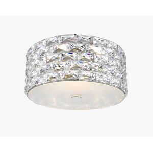 Canora Grey 4 - Light 35Cm Drum/Cylinder Led Flush Mount Chrome 16cm H X 35cm W X 35cm D Canora Grey 4 - Light 35Cm Drum/Cylinder Led Flush Mount Chrome 16cm H X 35cm W X 35cm D