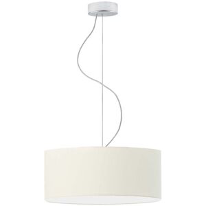 17 Stories Aubryelle 3 - Light Drum Pendant Chrome/Ecru 120cm H x 40cm W x 40cm D 17 Stories Aubryelle 3 - Light Drum Pendant Chrome/Ecru 120cm H x 40cm W x 40cm D