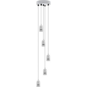 Metro Bashemeth 5 - Light Cluster Bulb Pendant White;White 103.5cm H X 12cm W X 12cm D Metro Bashemeth 5 - Light Cluster Bulb Pendant White;White 103.5cm H X 12cm W X 12cm D