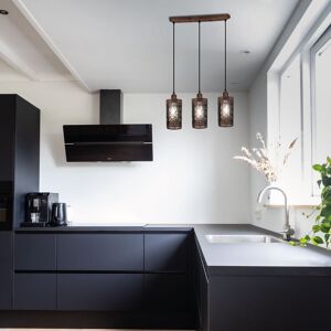 Rio Concho 3 - Light Kitchen Island Cylinder Pendant Rustic Red Rio Concho 3 - Light Kitchen Island Cylinder Pendant Rustic Red