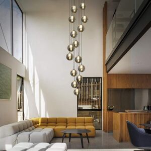 George Oliver Amice 15 - Light Silver Cluster Pendant Grey 15cm H X 41cm W X 41cm D George Oliver Amice 15 - Light Silver Cluster Pendant Grey 15cm H X 41cm W X 41cm D