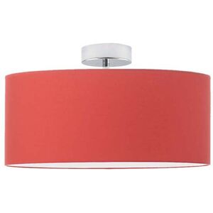 17 Stories Audriona 1-Light Semi Flush Mount Red/Chrome 30cm H x 40cm W x 40cm D 17 Stories Audriona 1-Light Semi Flush Mount Red/Chrome 30cm H x 40cm W x 40cm D