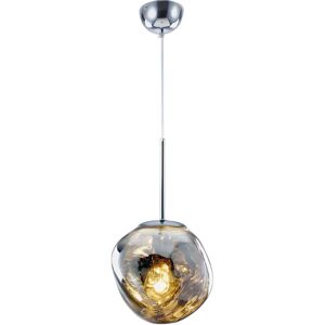 Metro Lava Glass Modern Pendant Light, Round Metal Ceiling Lampshade, Kitchen Island Grey 140cm H x 40cm W x 40cm D Metro Lava Glass Modern Pendant Light, Round Metal Ceiling Lampshade, Kitchen Island Grey 140cm H x 40cm W x 40cm D