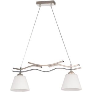 Brayden Studio Rabon 2-Light Kitchen Island Pendant Chrome 70cm H X 65cm W X 15cm D Brayden Studio Rabon 2-Light Kitchen Island Pendant Chrome 70cm H X 65cm W X 15cm D