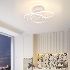 Metro LED Semi Flush Mount White 4cm H X 41cm W X 16cm D Metro LED Semi Flush Mount White 4cm H X 41cm W X 16cm D