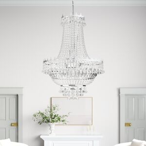 Willa Arlo Interiors 9-Light Empire Chandelier Chrome 74.5cm H X 55.5cm W X 55.5cm D Willa Arlo Interiors 9-Light Empire Chandelier Chrome 74.5cm H X 55.5cm W X 55.5cm D