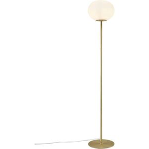 Nordlux 34.5cm Uplighter Floor Lamp Brass/Opal White 150cm H X 28cm D Nordlux 34.5cm Uplighter Floor Lamp Brass/Opal White 150cm H X 28cm D
