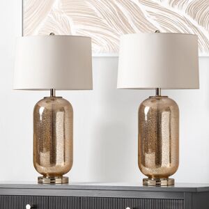 Metro Crosthwait 77.5cm Table Lamp with Glass Base For Bedroom Furniture, Bedside Buffet Lamp with Silk Shade Champagne/Cream/Champagne 77.5cm H;77.5cm H;77.5cm H Metro Crosthwait 77.5cm Table Lamp with Glass Base For Bedroom Furniture, Bedside Buffet Lamp with Silk Shade Champagne/Cream/Champagne 77.5cm H;77.5cm H;77.5cm H